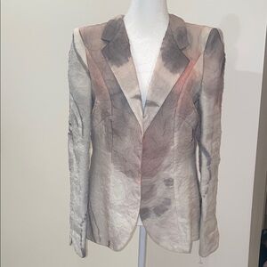 VINTAGE Giorgio Armani Women's Blazer in multiple Sade of grey and soft pink